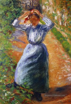  camille peintre - paysanne portant sa marmotte 1882 Camille Pissarro